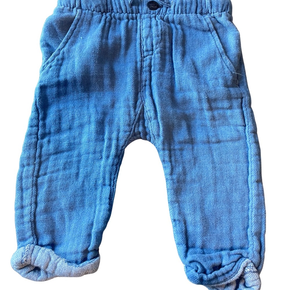 Zara Cozy Blue Baby Pants